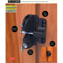 Zamek do furtek dustronny zatrzaskowy 10-38 mm LLAAB