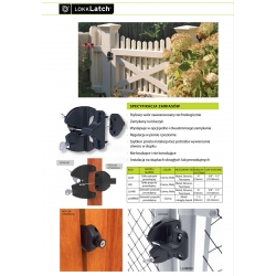 Zamek do furtek dustronny zatrzaskowy 10-38 mm LLAAB