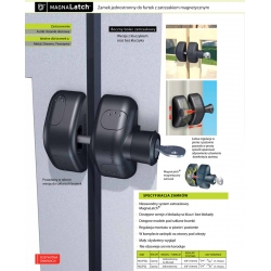 Zamek do bramki jednostronny, zatrzask magnetyczny 7-17mm MLSPS2