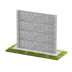 Wzór 406 Ogrodzenia betonowe dwustronne