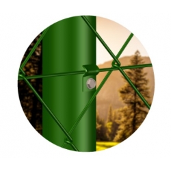 Przelotka do drutu blaszkowa z wkrętem