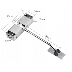 SAMOZAMYKACZ DOMYKACZ FURTEK DRZWI BRAM 98x30x150