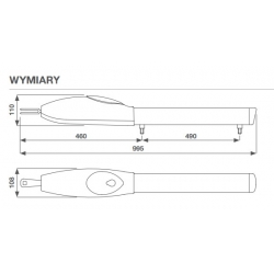 STAR 500 Key - Siłownik do bram skrzydłowych