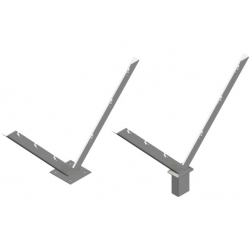 Stalowe wysięgniki na drut kolczasty