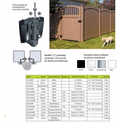 Zawiasy samozamykające TCA1S3BT 6-22 mm/30 kg do Furtek - 2 szt