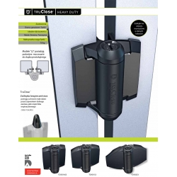 Zawiasy samozamykające TCHD1AL2S3BT 19 mm/70 kg do ciężkich bram - 2 szt