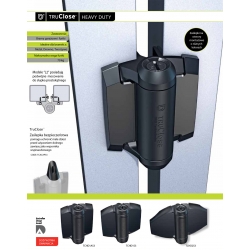 Zawiasy samozamykające TCHD1S3BT 6-25 mm/70 kg do ciężkich bram - 2 szt