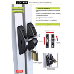 Zamek do furtek jednostronny zatrzaskowy na kłódkę 10-44 mm TL01