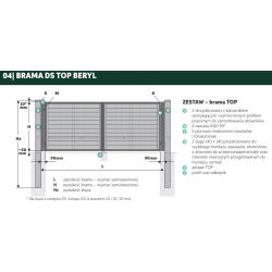 beryl ds top brama ogrodzenia poziome rabski