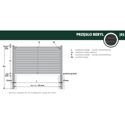 beryl przeslo ogrodzenia poziome rabski