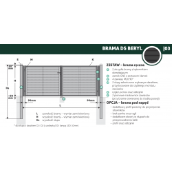 brama ds beryl ogrodzenia poziome rabski