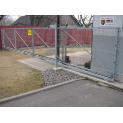 Brama przesuwna panelowa szerokość 4500mm