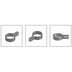 Obejmy okrągłe, końcowe do paneli