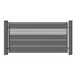 ogrodzenia plastmet poziome trawertyn mx plus