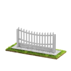 Wzór 01 Ogrodzenia betonowe jednostronne