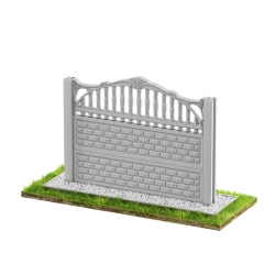 Wzór 09 Ogrodzenia betonowe jednostronne