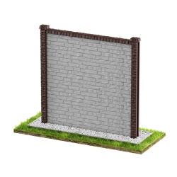 Wzór 102 Ogrodzenia betonowe jednostronne