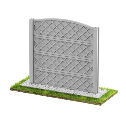 Wzór 104 Ogrodzenia betonowe jednostronne