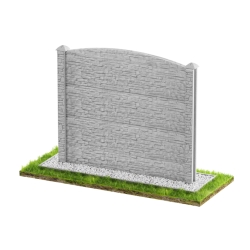 Wzór 105 Ogrodzenia betonowe jednostronne