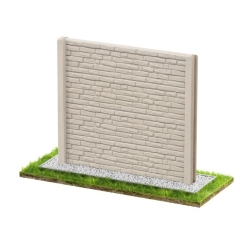 Wzór 109 Ogrodzenia betonowe jednostronne