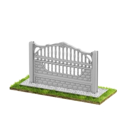 Wzór 11 Ogrodzenia betonowe jednostronne