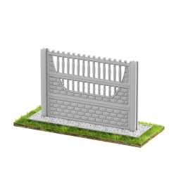 Wzór 12 Ogrodzenia betonowe jednostronne