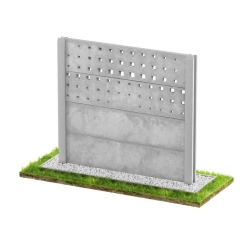 Wzór 120 Ogrodzenia betonowe jednostronne