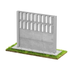 Wzór 124 Ogrodzenia betonowe jednostronne