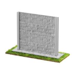 Wzór 125 Ogrodzenia betonowe jednostronne