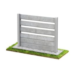 Wzór 126 Ogrodzenia betonowe jednostronne