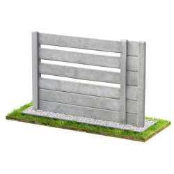 Wzór 128 Ogrodzenia betonowe jednostronne