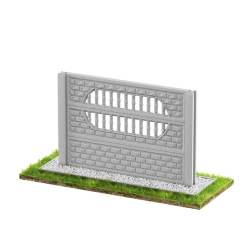 Wzór 13 Ogrodzenia betonowe jednostronne