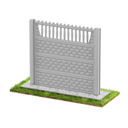 Wzór 14 Ogrodzenia betonowe jednostronne