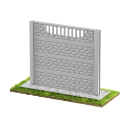 Wzór 15 Ogrodzenia betonowe jednostronne