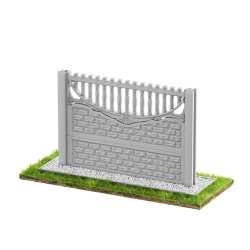 Wzór 18 Ogrodzenia betonowe jednostronne