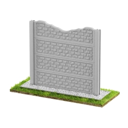 Wzór 19 Ogrodzenia betonowe jednostronne