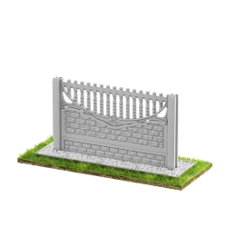 Wzór 21 Ogrodzenia betonowe jednostronne