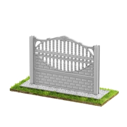 Wzór 23 Ogrodzenia betonowe jednostronne