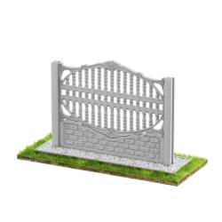 Wzór 24 Ogrodzenia betonowe jednostronne