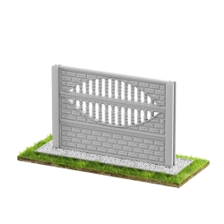 Wzór 25 Ogrodzenia betonowe jednostronne