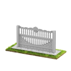 Wzór 27 Ogrodzenia betonowe jednostronne