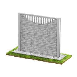 Wzór 28 Ogrodzenia betonowe jednostronne