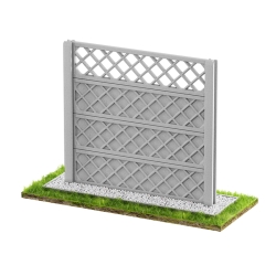 Wzór 32 Ogrodzenia betonowe jednostronne