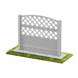 Wzór 33 Ogrodzenia betonowe jednostronne