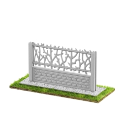 Wzór 36 Ogrodzenia betonowe jednostronne
