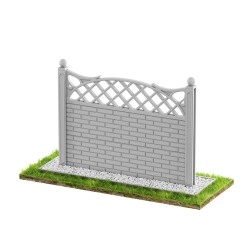 Wzór 39 Ogrodzenia betonowe jednostronne