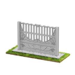 Wzór 45 Ogrodzenia betonowe jednostronne