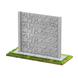 Wzór 53 Ogrodzenia betonowe jednostronne