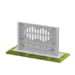 Wzór 57 Ogrodzenia betonowe jednostronne