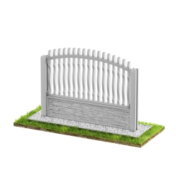 Wzór 58 Ogrodzenia betonowe jednostronne